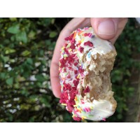 Unicorn Donut: Lemon, White Chocolate and rainbow sprinkles